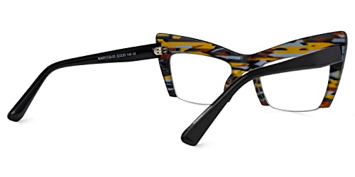 Image of VOOGLAM Oversize Cat Eye Blue Light Blocking Glasses for Women Anti UV EyestrainComputer Gaming TV Phone Glasses Garza