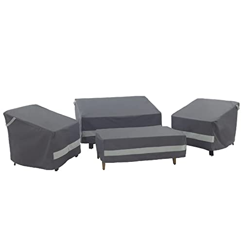 loriano Patio Furniture Covers 4 Piece, Outdoor Furniture Covers Waterproof, 600D Heavy...