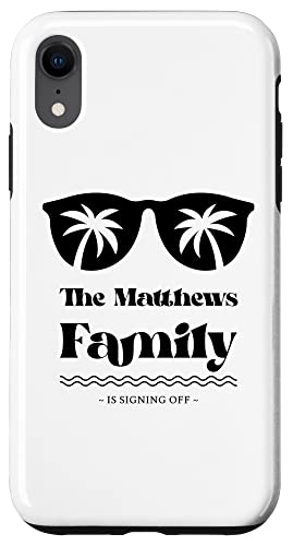 Matthews Family Vacation �}�b�`���O�t�@�~���[�O���[�v �X�}�z�P�[�X iPhone XR �p