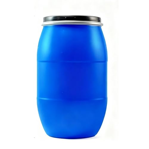 Large HDPE Plastic Bucket with Lid, Storage Bucket, Water Storage Container, Bulk Storage Pail for Home, Kitchen, Garage, Farm, Industrial Use(30L)