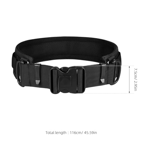 Cinturón de cámara para evitar impactos POPETPOP regulable de nylon negro para viajes 2