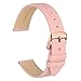 WOCCI 16mm Bracelet de Montre élégant pour Femme avec Boucle en Or Rose (Rose Clair)