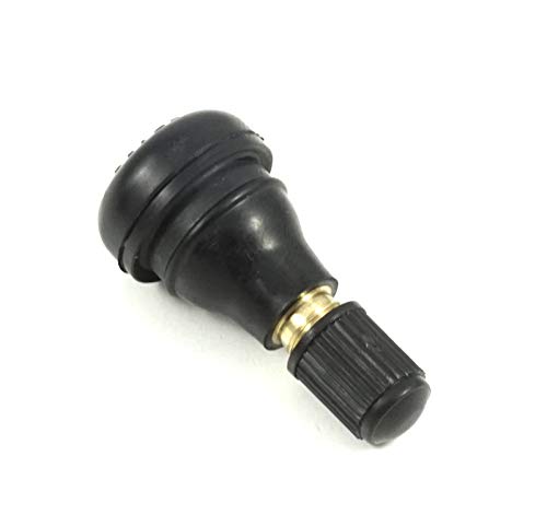 4x Gummiventile TR412 – Snap-In Reifenventile 35mm – Schwarz – 11,3mm Ventilloch – bis 4,5 Bar – inkl. Deckel