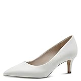 pumps 41 braun Nicht wasserfest Tamaris Damen Pumps Stilettoabsatz; WHITE MATT/weiß; 41 EU