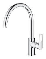 GROHE BauLoop, Küchenarmatur mit hohem Auslauf (Wasserhahn für die Küche, 360° schwenkbar, Spültischarmatur mit isolierten Wasserwegen für mehr Hygiene, einfache Spülbecken-Montage), chrom, 31368001 – Ansicht 2