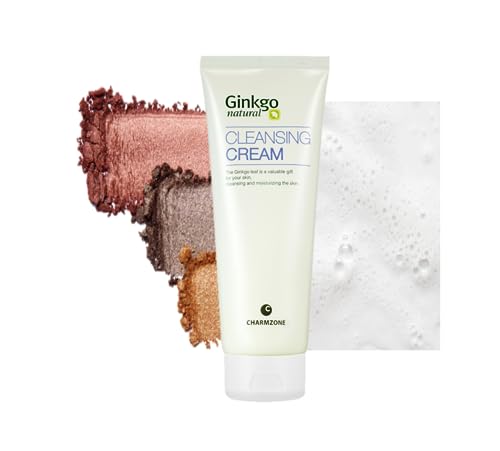 CHARMZONE Ginkgo Natural Cleansing Cream Makeup Remover – Deep Cleanser for All Skin Types | Korean Facial Cleanser (200g / 7.06 oz)