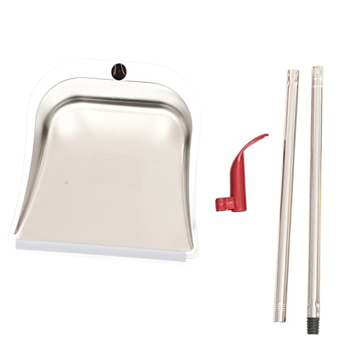 IWOWHERO 長柄ゴミ用シャベル ステンレス製 かがみ不要 家用掃除道具 鏡面仕上げ 耐摩耗設計 キッチン バー パーティー対応