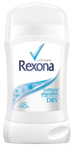 Rexona Women Cotton Dry - Desodorante en barra (3 unidades de 40 ml)