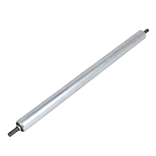 Aexit 25mm x Material Handling 400mm Zinc Plated Carbon Steel Spring Loaded Industrial Roller Stands Conveyor Roller