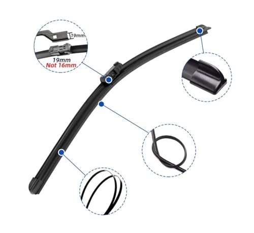 Essuie-glace Skoda Roomster 2006-2016 sans traces vitrage avant 21" 21" - 3