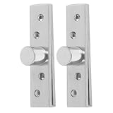 Operitacx 2 Stück Edelstahl Verdeckte Drehbeschläge für Möbel Unsichtbare Schranktür scharniere mit Ober Unterlagerung für Stabile Langlebige Türfunktion