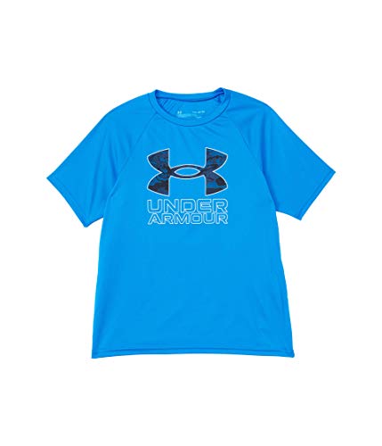 Image of Under Armour Boys' Tech Hybrid Printed Fill Short-Sleeve T-Shirt