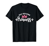 Self Rescuing Princess Funny Independent Vintage T-Shirt T-Shirt