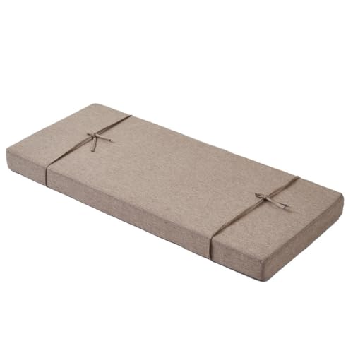 Coussin exterieur en lin kaki de 150cm idéal pour balancelle et bain de soleil