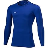 [ミズノ] フットボールウエア 裏起毛インナーシャツ 保温性 動きやすい P2MAA550 サーフブルー L