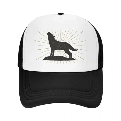 Casquette de baseball crème solaire Howling Wolf anti-UV pour protection visage été et hiver