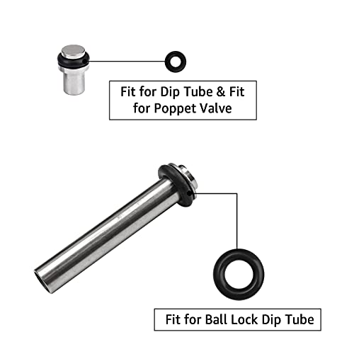 Hgkeke 4 Sets Beer Keg O-Ring Gasket For Cornelius Keg Lid O-Ring Beer Keg Post O Ring For Corny Keg Dip Tube Replacement O-Ring Beer Keg Poppet Valve O Ring Wear-Resistance Home Brew Keg Gasket #TOP5