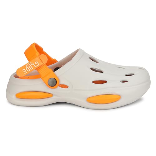 Image of Kraasa Glide Gear Men's Eva Casual Clogs for Everyday use | Sandals with Adjustable Back Strap | Lightweight, Comfortable | Stylish and Waterproof Mules