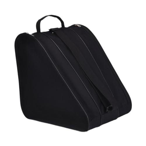 QSTDGVPW Roller Skates Bag Ice Skate Bag Large Capacity Breathable Roller Skate Carrier Skating Shoes Carrying Bag for Women Men, black