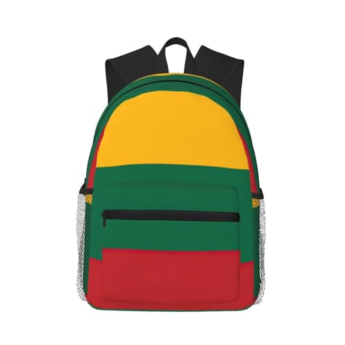 Sac à dos léger Lituanie unisexe noir grand compartiment