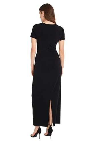 Image of Donna Morgan Women's Twist Detail Maxi Dress for Women | Cocktail & Wedding Guest | Casual Dresses for Women