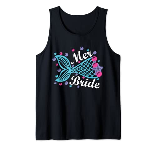 Sirena novia despedida de soltera a juego Camiseta sin Mangas