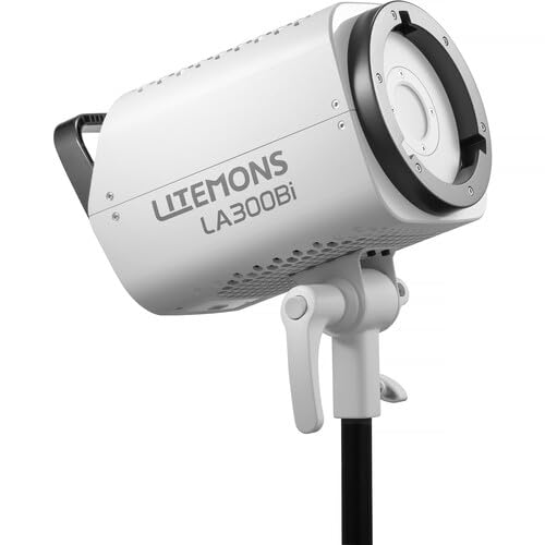Godox LA300Bi 330W Bi-Color COB LED Video Light, Bowens Mount, 2800K-6500K CCT CRI 95+ TLCI 95+, 11 Lighting FX, with G/M Adjustment,Onboard & App Control, NFC Connection,for Live Streaming