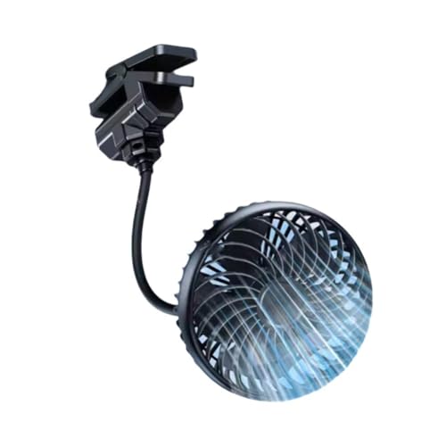 Ventilador de clip ajustable, refrigeración portátil y cómoda, recargable portátil para camiones, carretillas, circulación de coches, usado