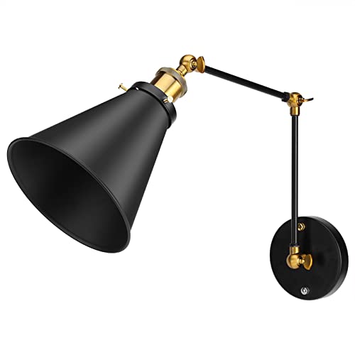 Qcwwy Lámpara de Pared Industrial Vintage