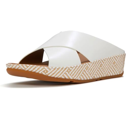 Sandales croisées en cuir anti-mal de pieds avec soutien voûte LULU