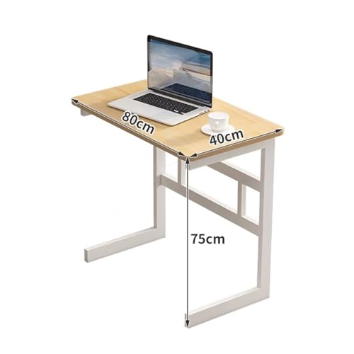 Bureau d'ordinateur minimaliste et table de chevet mobile avec roulettes - 4