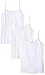 trimfit Little Girls' Camisole Undershirt 100 Percent Combed Cotton 3-Pack