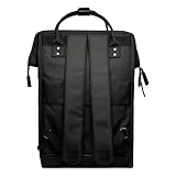 CABAIA Plecak Adventurer - Przegroda na laptopa - 2 kieszenie - certyfikat wegański - torba podróżna, biznes, szkoła dla mężczyzn i kobiet - czarny, Berlin, Large 23L