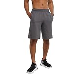 Champion Men's Powerblend Fleece Short, granite Heather, X-Large