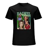 Rachel Green Homage 90S Jennifer Aniston Men's Retro Tees Shirt Black XL