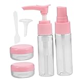 MUCKLILY 1Satz Reiseset für Kleine Flaschen Set Nachfüllbare Kunststoffflaschen für Hautpflege Make Up Parfüm und Haarspray Sprühflaschen für Gesichtsnebel