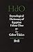 Etymological Dictionary of Egyptian: Volume Three: m-