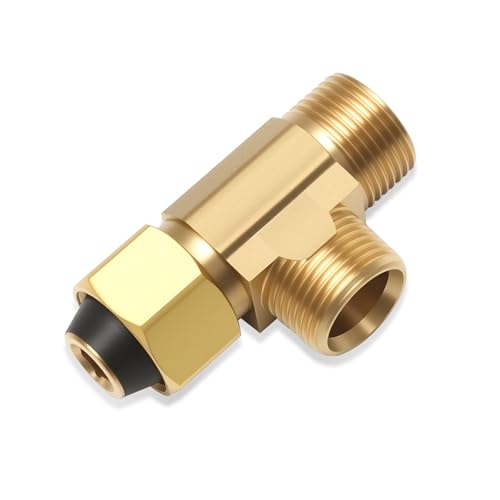 Lead-Free Brass 3/8 Inch Compression Tee Valve Add-A-Tee Angle Stop - image 1