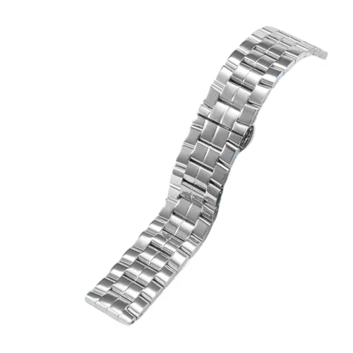 Bracelet montre acier inoxydable 15mm 18mm compatible Chopard Happy Diamonds maille luxe papillon