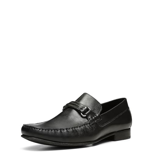 Image of Donald Pliner Donnie Men's Slip-On Loafer - Stacked Heel - Classic Dress Loafers for Men, Memory Foam Insole, Slip-On Shoes for Men, Comfortable Dress Shoes