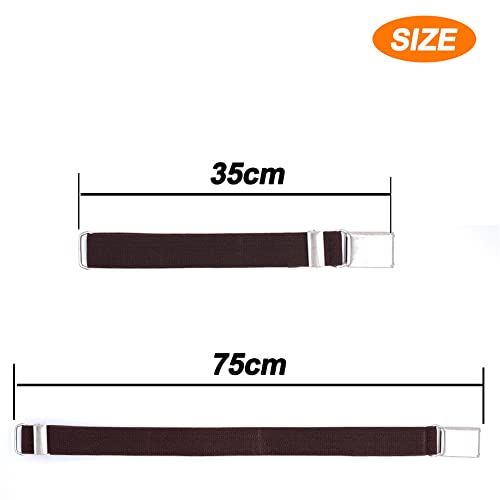 BaronHong Cinto infantil com fivela – Cinto elástico ajustável com fivela de prata, 3 peças, Pacote