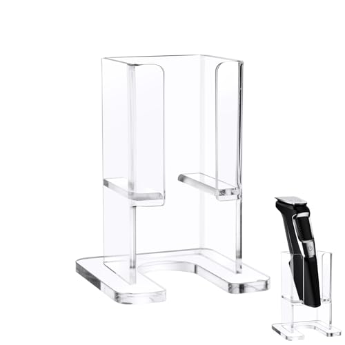 Beautyflier Electric Razor Stand for Philips Norelco Electric Shaver, Acrylic Base Holder for Men Storage Rack Bracket Home Bathroom Accessories, Universal Size