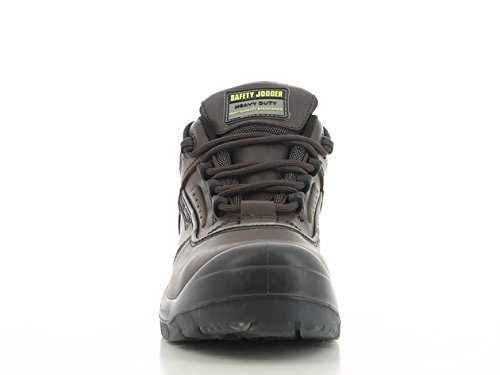 Safety Jogger Pluto Men Safety Toe Lightweight Eh Pr Water Resistant Shoe, M 10.5, Dark Brown/Black #TOP2