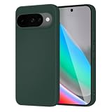 inxhey Google Pixel 10/10 Pro 用の ケース シリコン 耐衝撃 カバー グーグル ピクセル10 10pro スマホケース ストラップホール付き シリコーン ワイヤレス充電対応 マット質感 持ちやすい 衝撃吸収 柔軟 軽量 薄型 ソフトケース （グリーン）