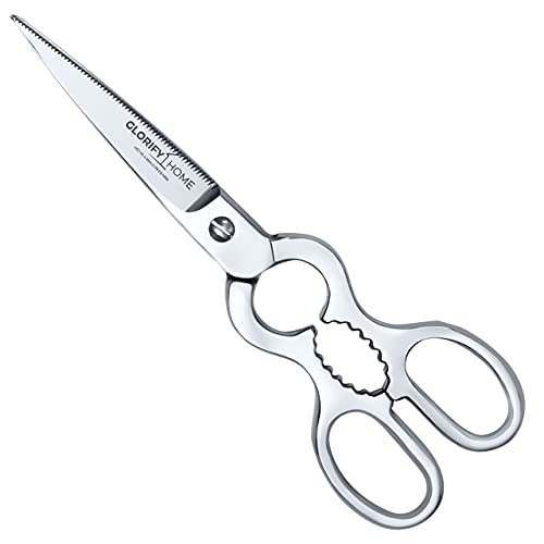 GLORIFY HOME® Küchenschere Haushaltsschere Vielzweckschere Mehrzweckschere 22 cm Scharf Edelstahl Rostfrei Cover