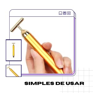 Massageador Harmonização Facial Beauty Bar, Rejuvenescimento, Terapia Vibratória, Estímulo de Coláge