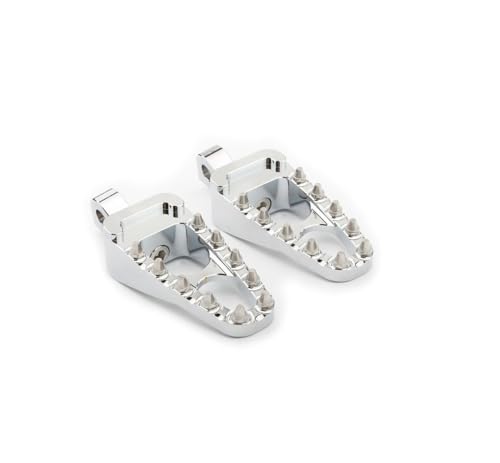 Repose-Pieds Moto Chopper Noir 360 Rotatif Spike pour Custom Dyna Sportster