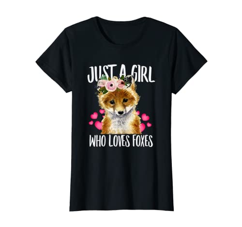 Just A Girl Who Loves Foxes, Love-r Dad Mom, Boy Girl Funny T-Shirt