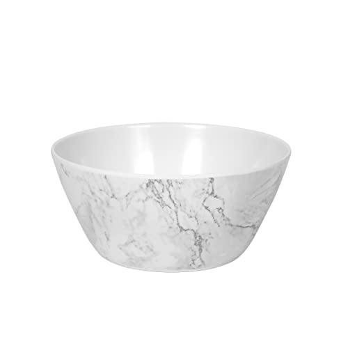 Melamine Bowls Set - 25Oz 6Inch Melamine Cereal/Soup/Salad Bowls, Set Of 6, Shatter-Proof And Dishwasher Safe, Marble Pattern #TOP2