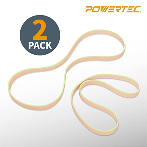 Powertec 71725 14" Band Saw Tires, 14 Inch X 1 Inch X .095 Inch, Urethane Bandsaw Tires For Grizzly, Jet, Powermatic 14 Inch Bandsaws, 2 Pack #TOP2
